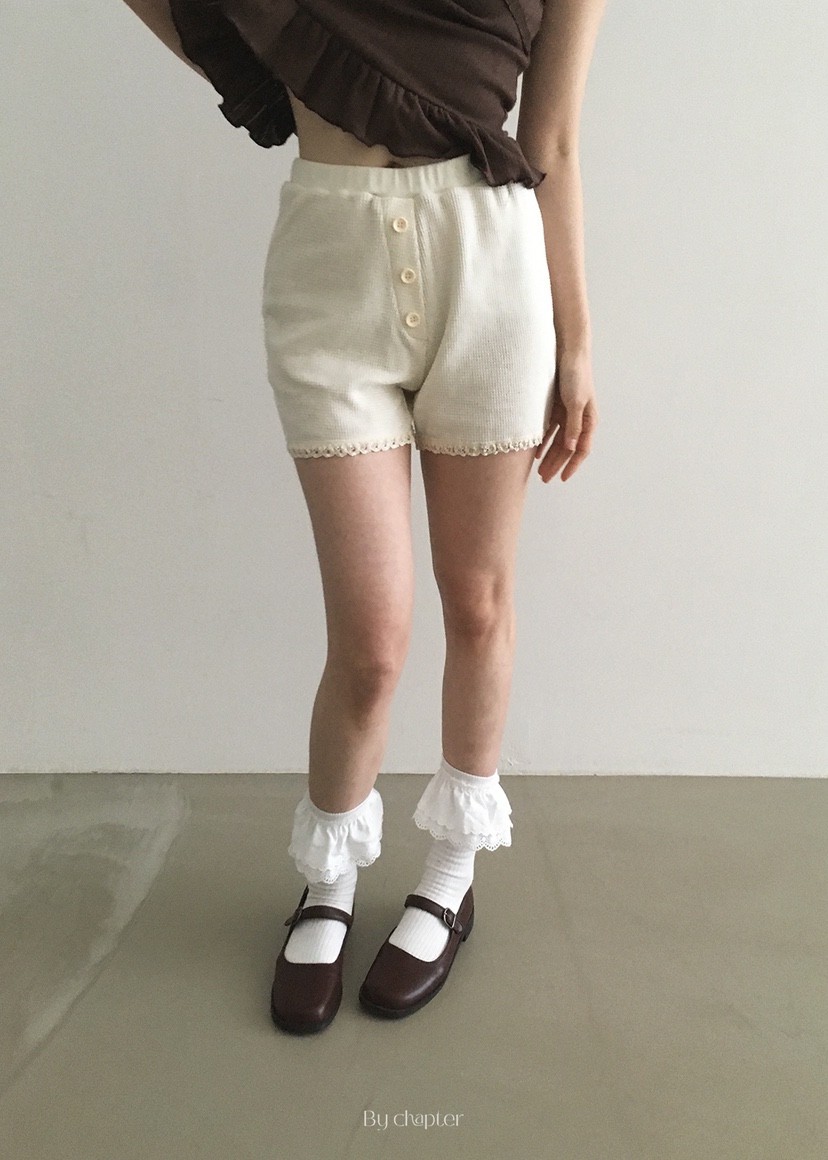 BY CHAPTER韓國代購女裝新品25春夏職業人氣時尚真品熱賣短褲Chapter短褲圖色4