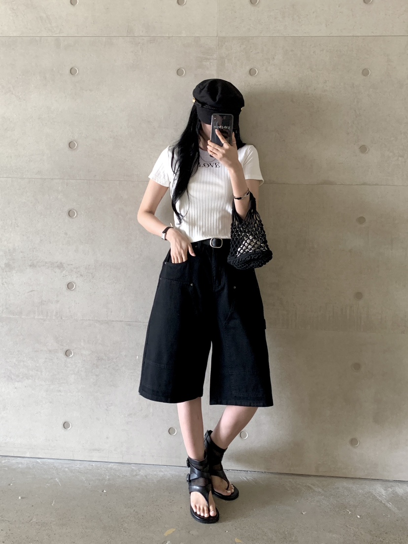 DAVICHI韓國代購女裝新款真品熱賣推薦休閑時尚短褲含隨機腰帶DAVICHI短褲