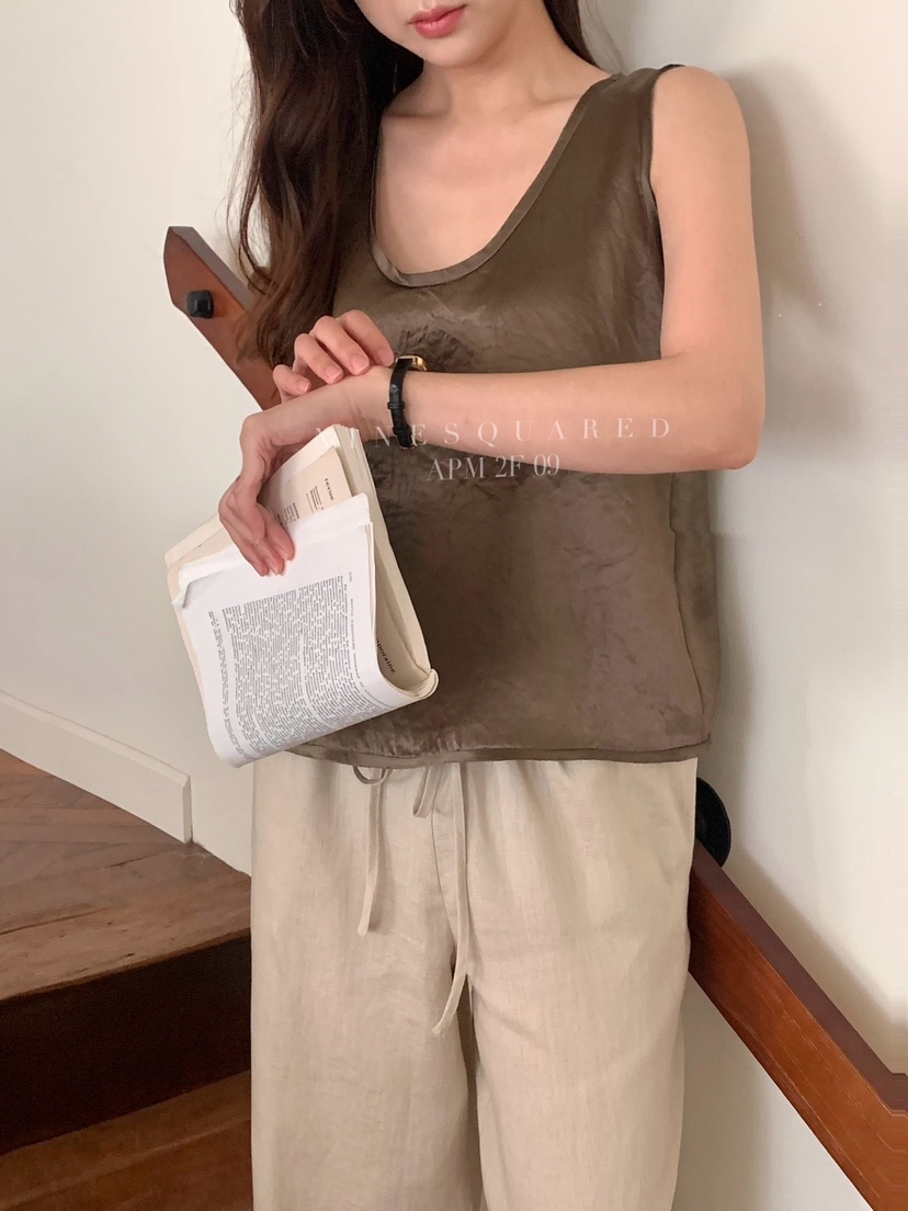 NINESQUARED東大門直郵女裝新品25春夏休閑推薦真品吊帶背心NINESQUARED吊帶/背心