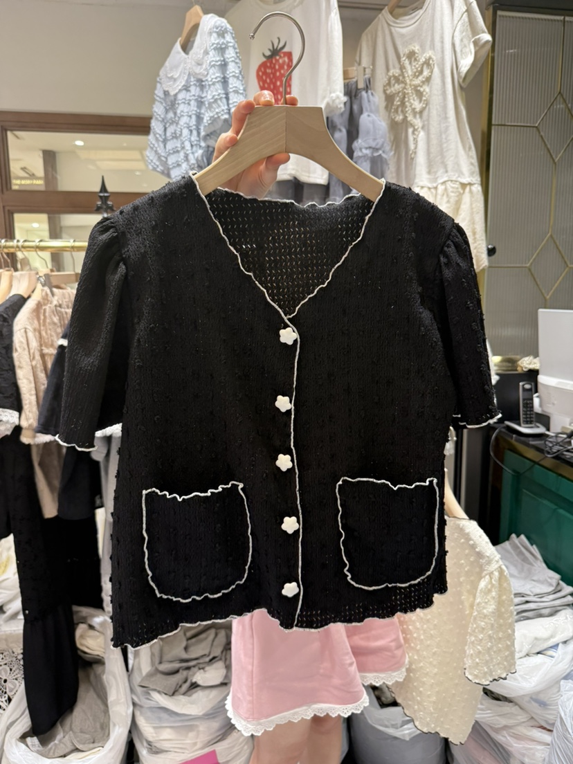 BE&BE韓國直郵女裝新品推薦人氣時尚休閑襯衫蕾絲衫開衫BE&be襯衫/蕾絲衫圖色2