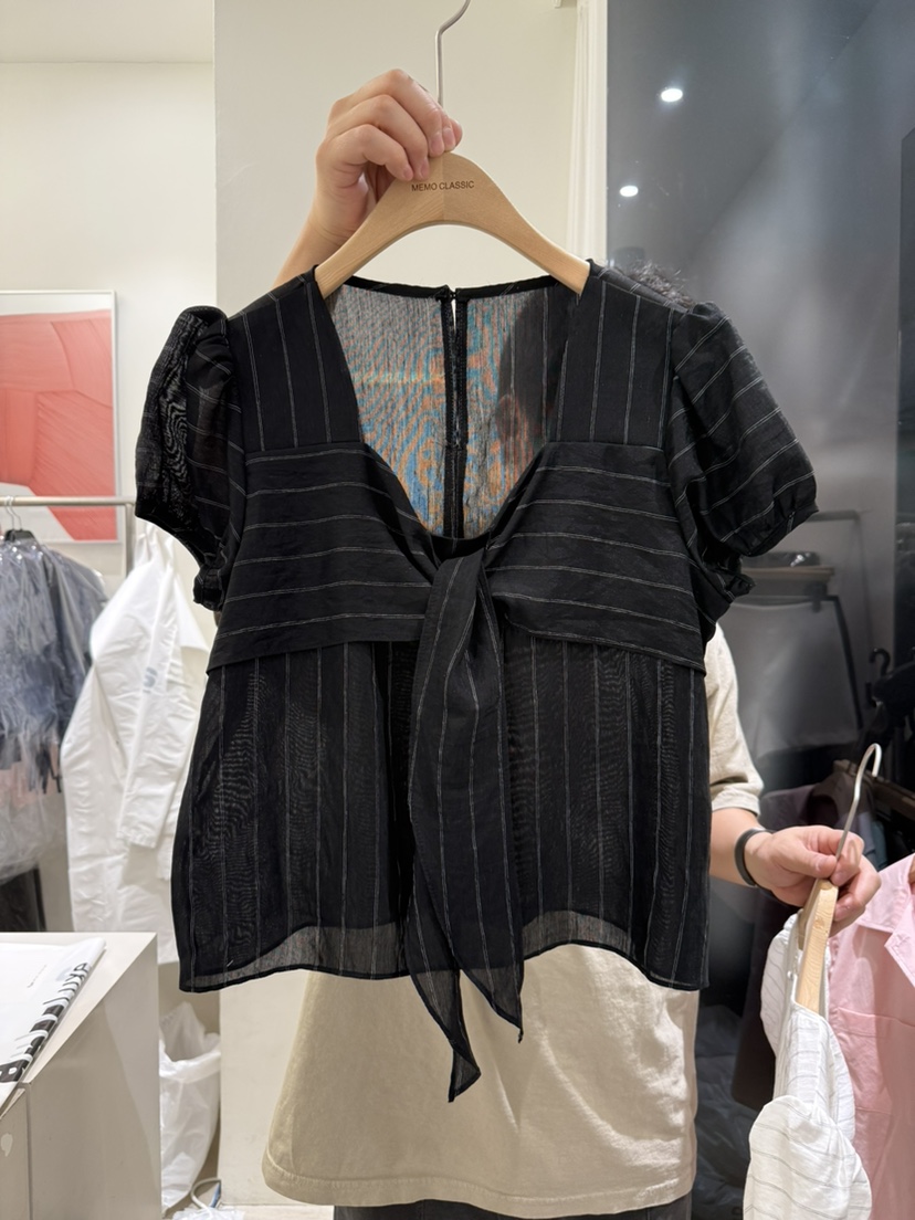MEMO CLASSIC東大門直郵女裝新品推薦25春夏人氣襯衫蕾絲衫MEMO CLASSIC襯衫/蕾絲衫圖色2
