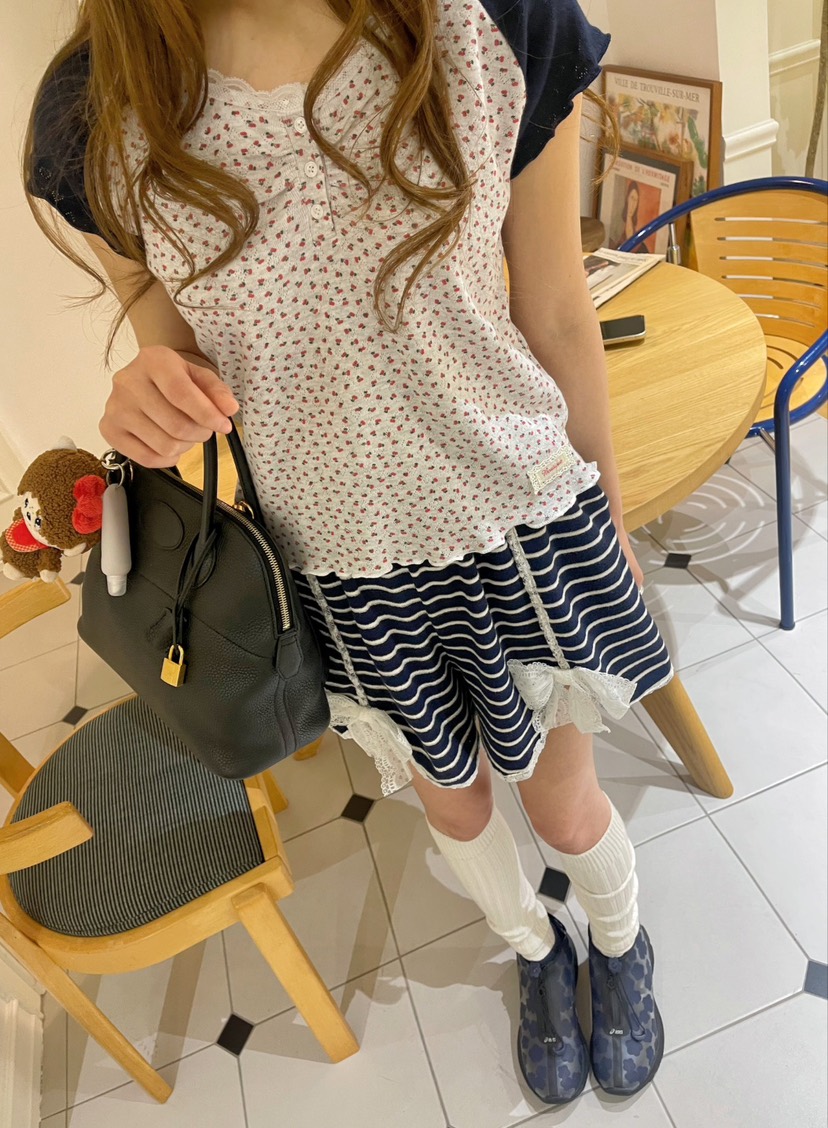 BOUTIQUE-L韓國直郵女裝新品人氣時尚休閑真品職業25春夏T恤BOUTIQUE-LT恤