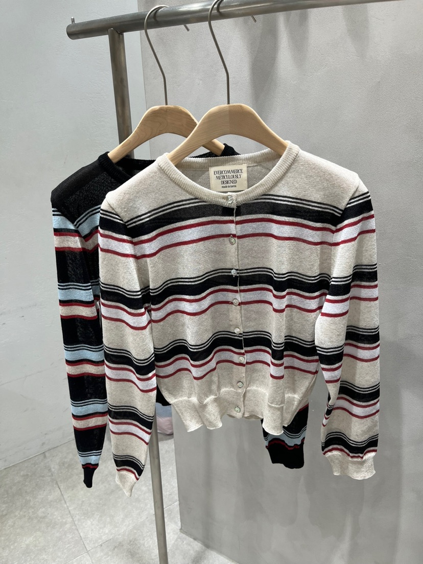EVERCOMMERCE METICULOUSLY DESIGNED韓國代購女裝新款熱賣針織衫亞麻EVERCOMMERCE METICULOUSLY DESIGNED針織衫