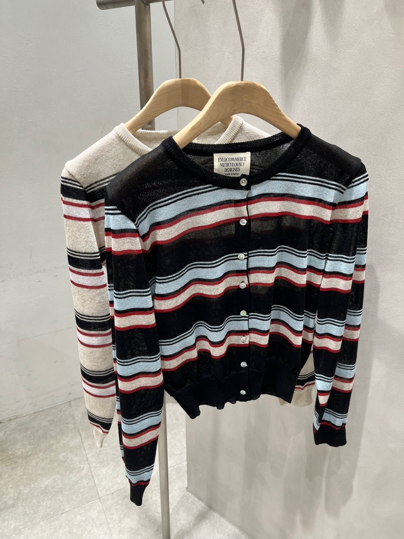 EVERCOMMERCE METICULOUSLY DESIGNED韓國代購女裝新款熱賣針織衫亞麻EVERCOMMERCE METICULOUSLY DESIGNED針織衫