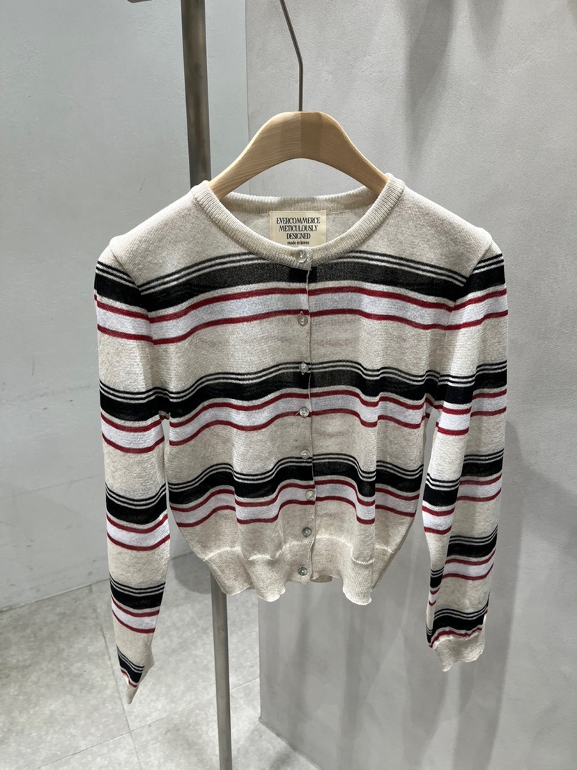 EVERCOMMERCE METICULOUSLY DESIGNED韓國代購女裝新款熱賣針織衫亞麻EVERCOMMERCE METICULOUSLY DESIGNED針織衫