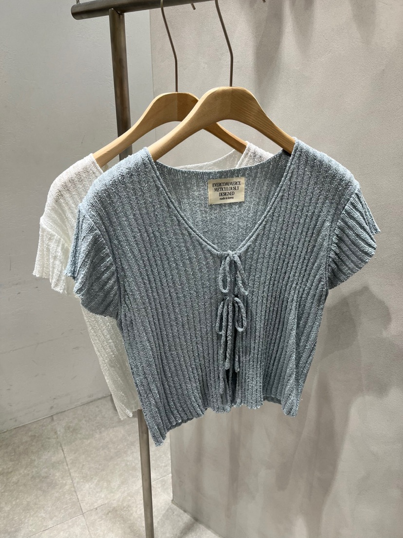 EVERCOMMERCE METICULOUSLY DESIGNED韓國代購女士新品25春夏針織衫EVERCOMMERCE METICULOUSLY DESIGNED針織衫