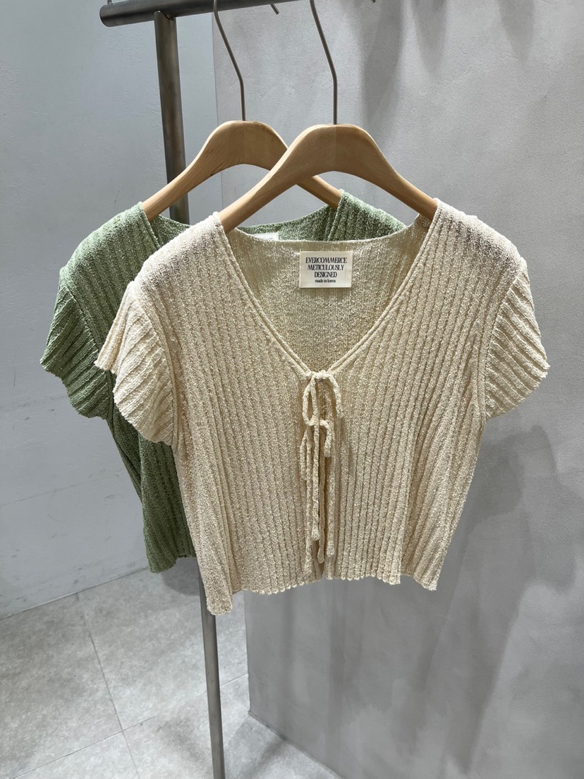 EVERCOMMERCE METICULOUSLY DESIGNED韓國代購女士新品25春夏針織衫EVERCOMMERCE METICULOUSLY DESIGNED針織衫