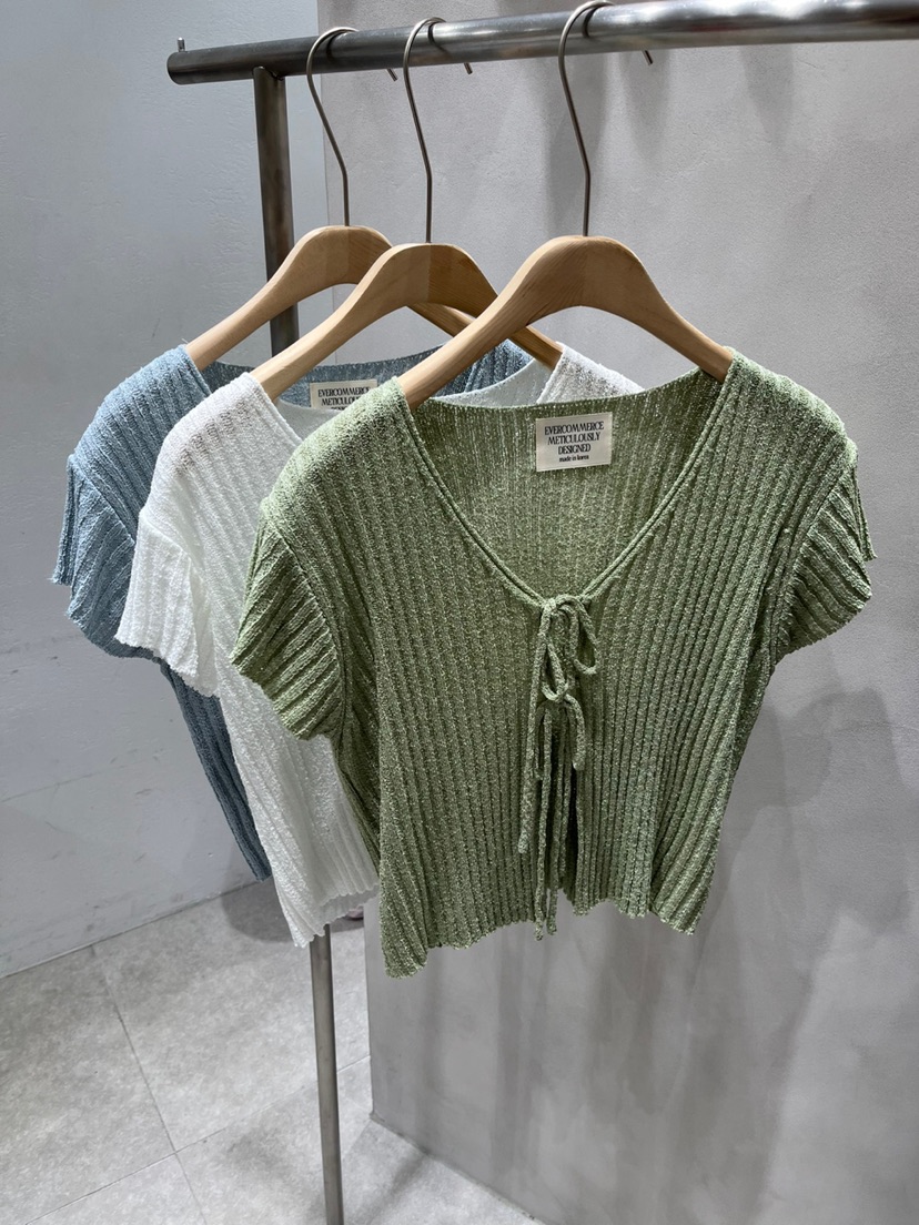 EVERCOMMERCE METICULOUSLY DESIGNED韓國代購女士新品25春夏針織衫EVERCOMMERCE METICULOUSLY DESIGNED針織衫