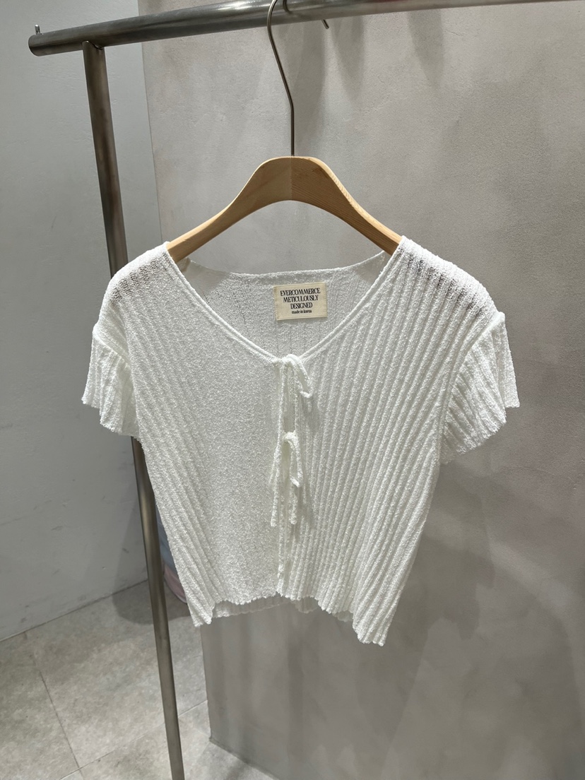 EVERCOMMERCE METICULOUSLY DESIGNED韓國代購女士新品25春夏針織衫EVERCOMMERCE METICULOUSLY DESIGNED針織衫圖色2