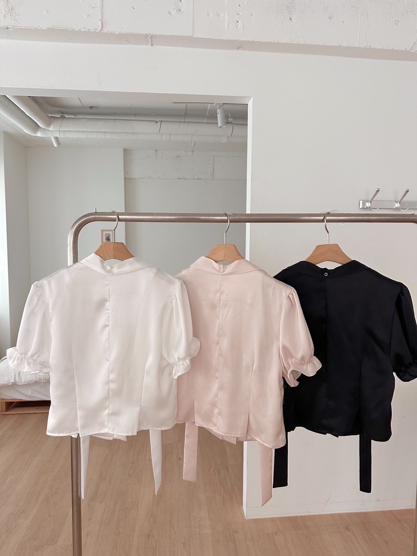 FORMSTUDIO東大門直郵女裝新款25春夏人氣襯衫蕾絲衫含脖帶FORMSTUDIO襯衫/蕾絲衫