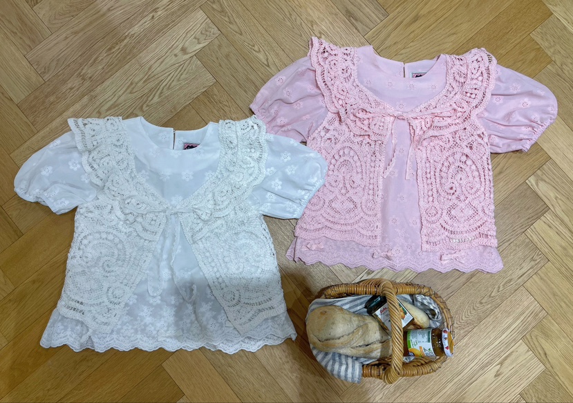 BOUTIQUE-L東大門直郵女裝新款真品人氣熱賣25春夏馬甲鉤針編織BOUTIQUE-L馬甲