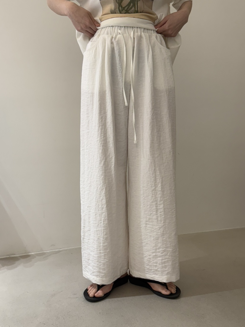 MONE-A東大門代購女裝新品熱賣真品25春夏推薦時尚休閑褲亞麻MONE-A休閑褲圖色2