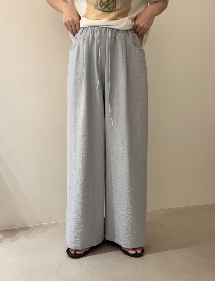 MONE-A東大門代購女裝新品熱賣真品25春夏推薦時尚休閑褲亞麻MONE-A休閑褲圖色3