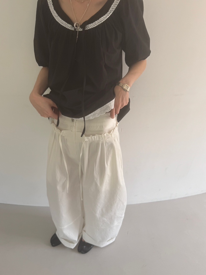 MINIMUZE韓國直郵女士新品休閑25春夏人氣時尚職業襯衫蕾絲衫MINIMUZE襯衫/蕾絲衫