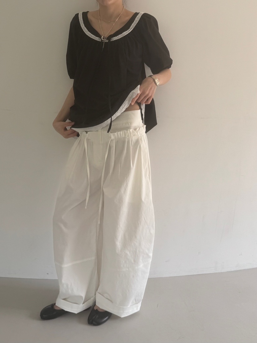 MINIMUZE韓國直郵女士新品休閑25春夏人氣時尚職業襯衫蕾絲衫MINIMUZE襯衫/蕾絲衫