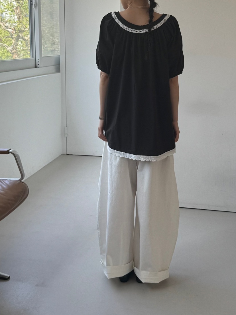 MINIMUZE韓國直郵女士新品休閑25春夏人氣時尚職業襯衫蕾絲衫MINIMUZE襯衫/蕾絲衫