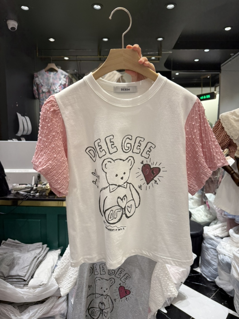 BE&BE東大門代購女裝新款真品熱賣25春夏人氣休閑推薦T恤BE&beT恤