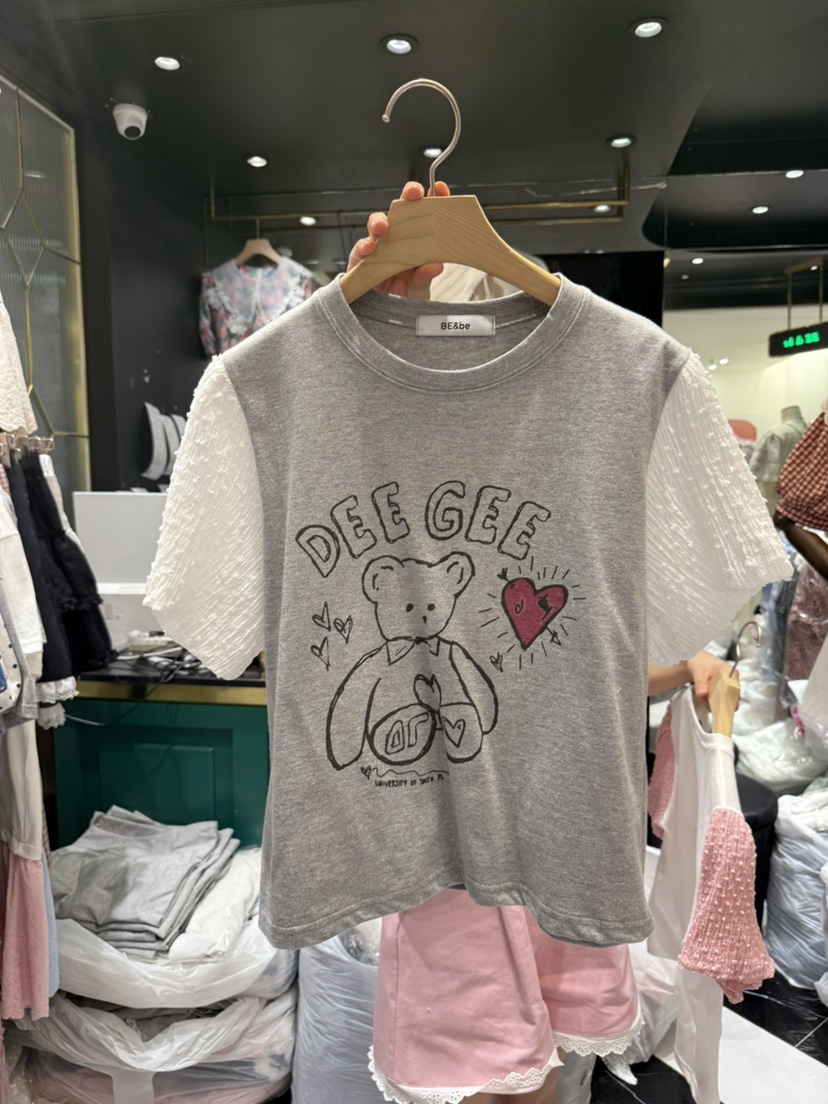BE&BE東大門代購女裝新款真品熱賣25春夏人氣休閑推薦T恤BE&beT恤圖色2