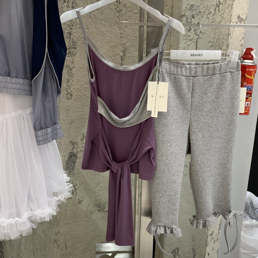 SOLD OUT東大門直郵女裝新品休閑推薦職業人氣真品吊帶背心SOLD OUT吊帶/背心圖色2