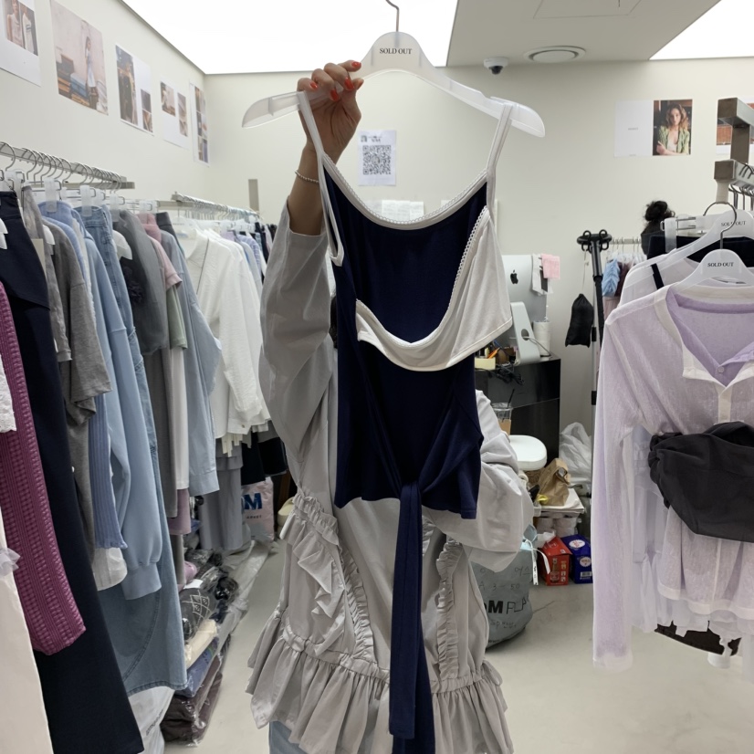 SOLD OUT東大門直郵女裝新品休閑推薦職業人氣真品吊帶背心SOLD OUT吊帶/背心圖色3