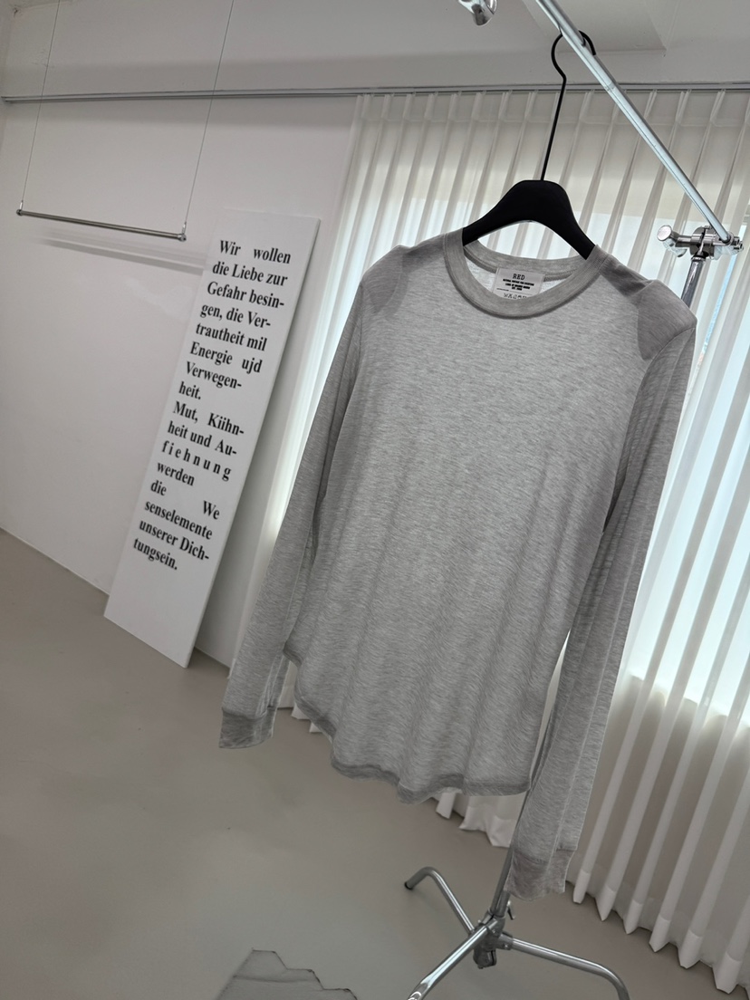 RED-A韓國代購女士新品人氣推薦時尚25春夏職業真品長袖T恤RED-A長袖T恤圖色1