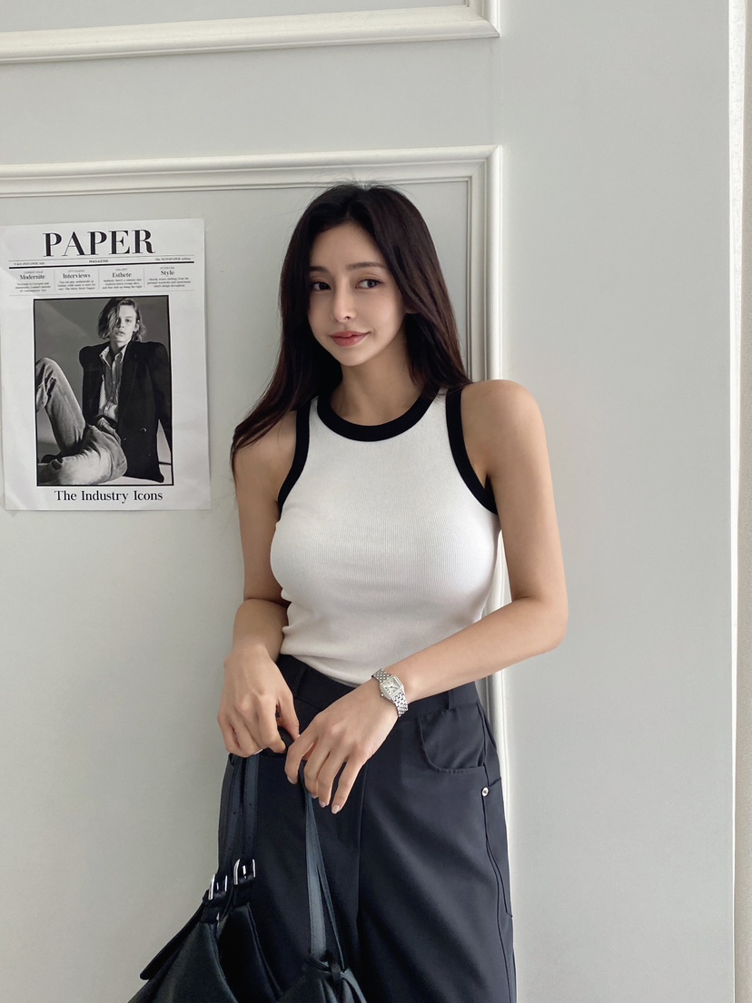 CLOTH東大門實拍女士新品休閑熱賣職業時尚人氣25春夏吊帶背心CLOTH吊帶/背心圖色1