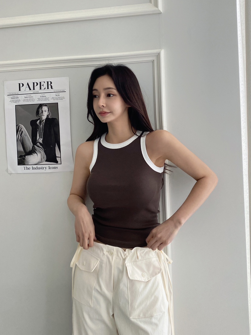 CLOTH東大門實拍女士新品休閑熱賣職業時尚人氣25春夏吊帶背心CLOTH吊帶/背心圖色2