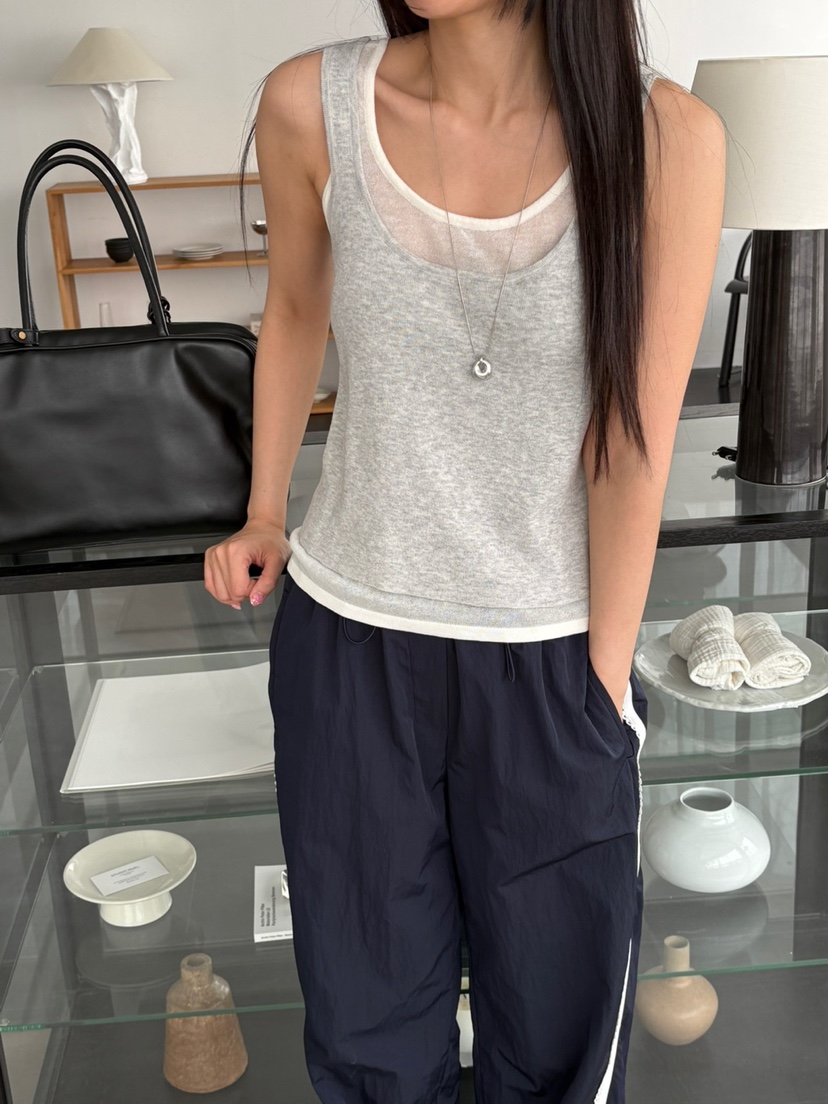 Verbena韓國代購女士新款人氣職業推薦25春夏休閑真品吊帶背心Verbena吊帶/背心