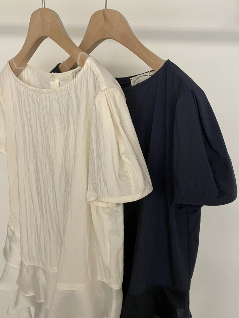 BOLD-A東大門直郵女士新品時尚職業休閑熱賣襯衫蕾絲衫荷葉邊RE BOLD襯衫/蕾絲衫