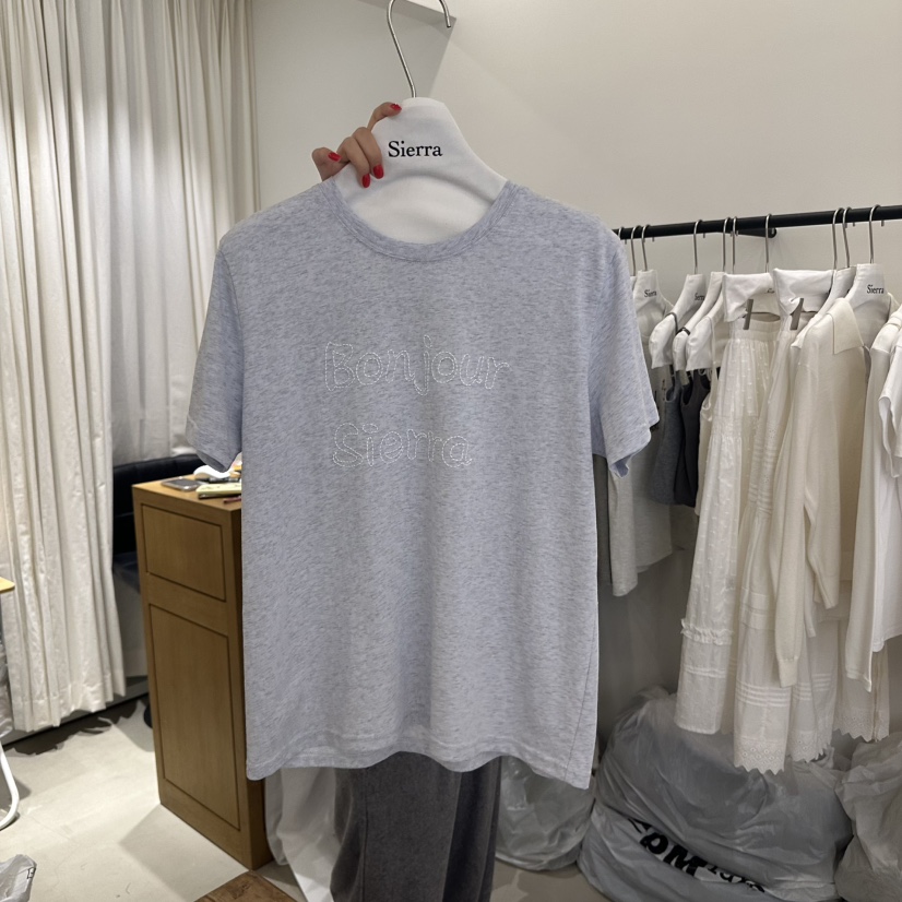 SIERRA東大門直郵女裝新品時尚休閑人氣25春夏職業熱賣真品T恤SIERRAT恤圖色3