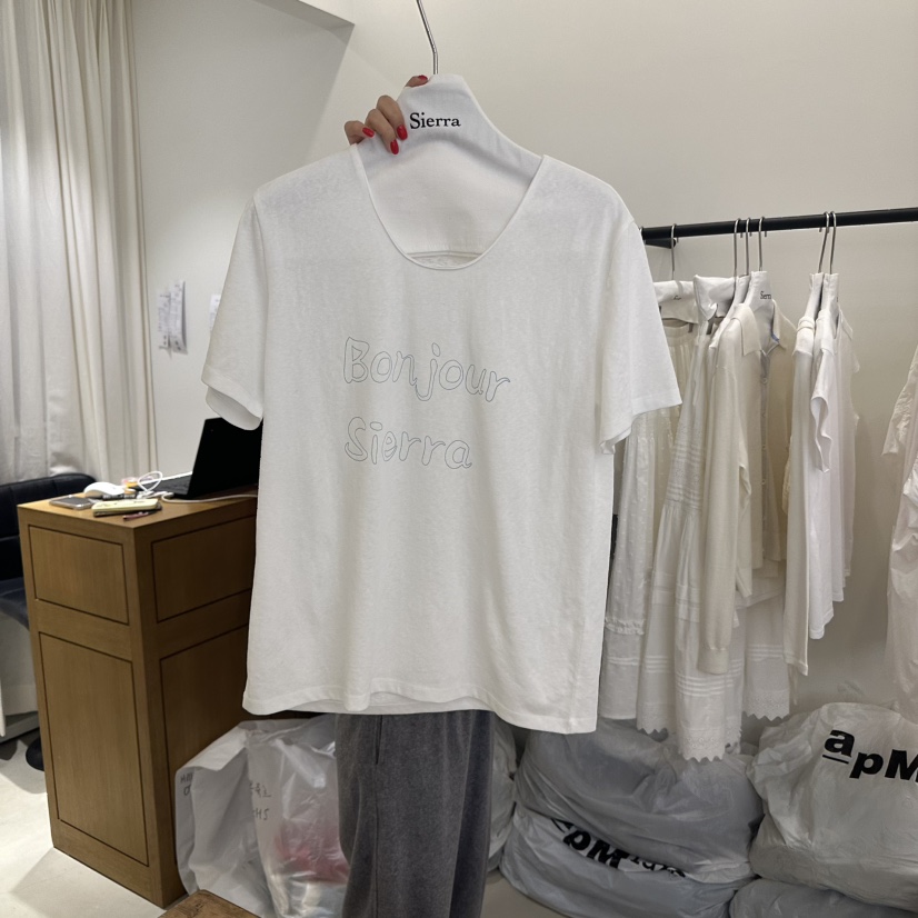 SIERRA東大門直郵女裝新品時尚休閑人氣25春夏職業熱賣真品T恤SIERRAT恤圖色4