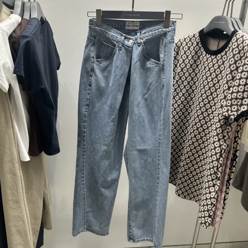TARABY MOTION韓國直郵女士新品25春夏推薦真品職業牛仔褲TARABY MOTION牛仔褲