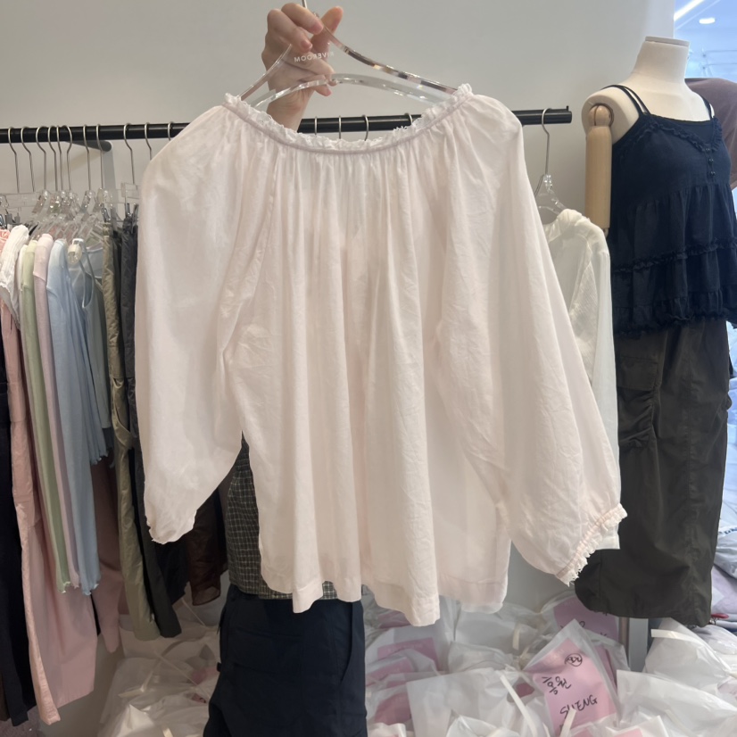 RIVEROOM韓國代購女士新品職業人氣真品推薦時尚襯衫蕾絲衫RIVEROOM襯衫/蕾絲衫