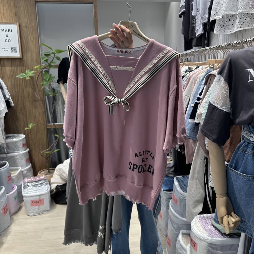 MARI CO韓國直郵女士新品人氣職業真品推薦熱賣時尚休閑T恤MARI COT恤圖色2