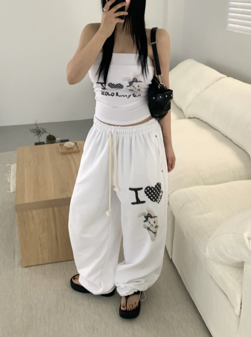 SEOLO韓國直郵㊣東大門實拍女裝新品熱賣時尚人氣吊帶背心兔子Seolo seoul吊帶/背心