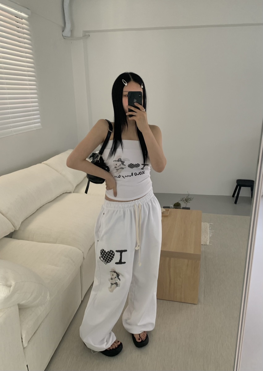 SEOLO韓國直郵㊣東大門實拍女裝新品熱賣時尚人氣吊帶背心兔子Seolo seoul吊帶/背心