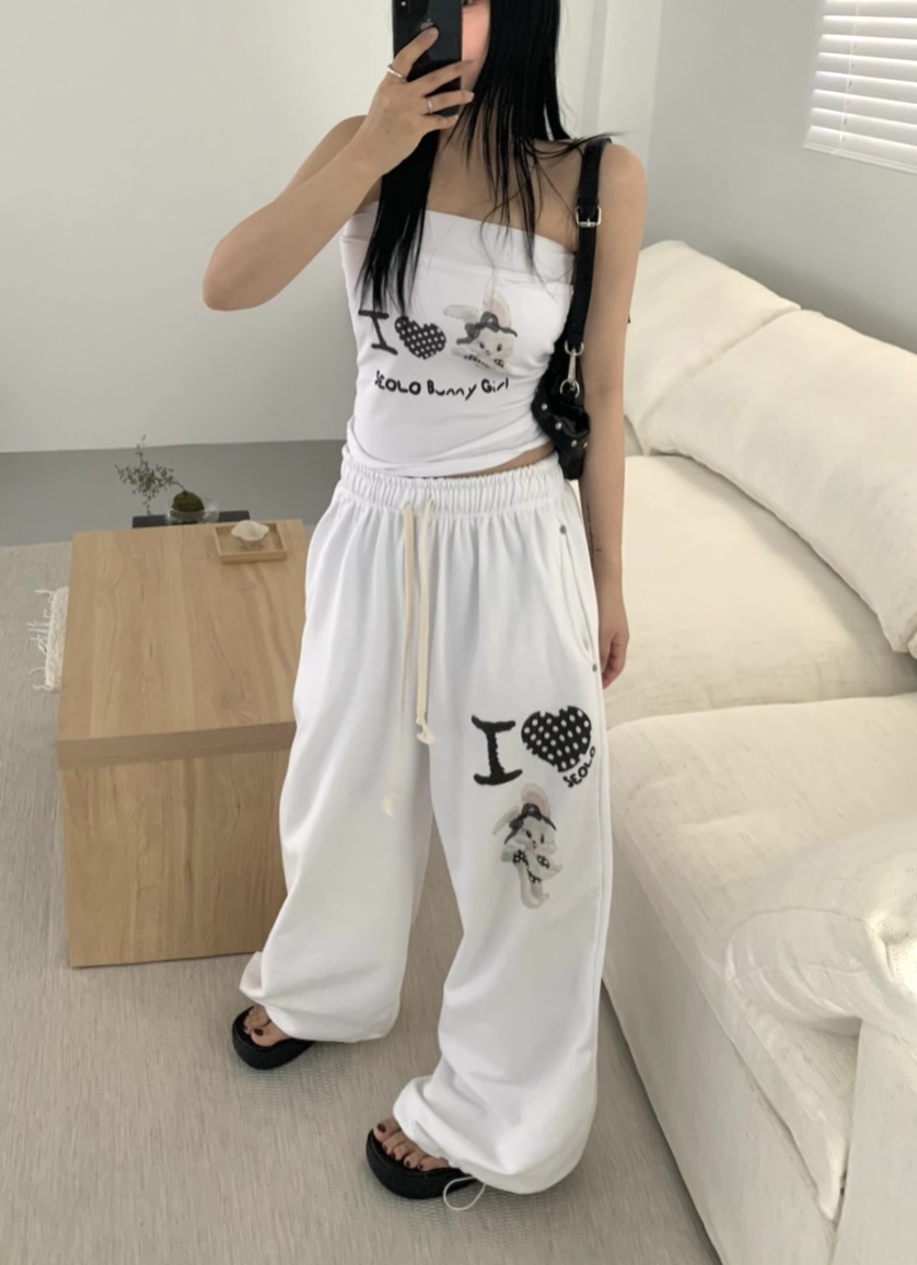 SEOLO韓國直郵㊣東大門實拍女裝新品熱賣時尚人氣吊帶背心兔子Seolo seoul吊帶/背心