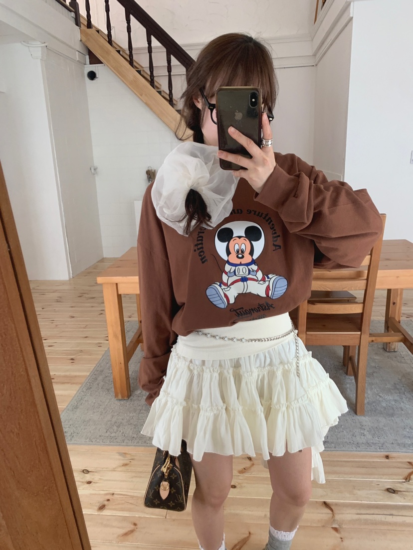 JKICHI韓國㊣直郵東大門代購女裝新品時尚人氣休閑短裙腰帶JKICHI短裙