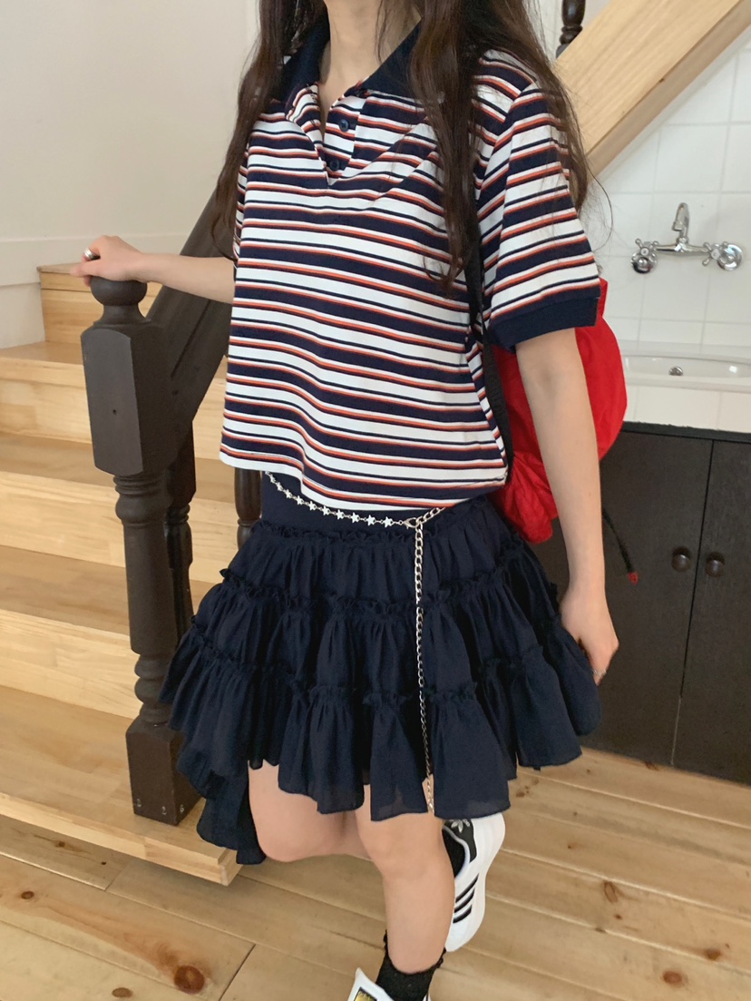 JKICHI韓國㊣直郵東大門代購女裝新品時尚人氣休閑短裙腰帶JKICHI短裙