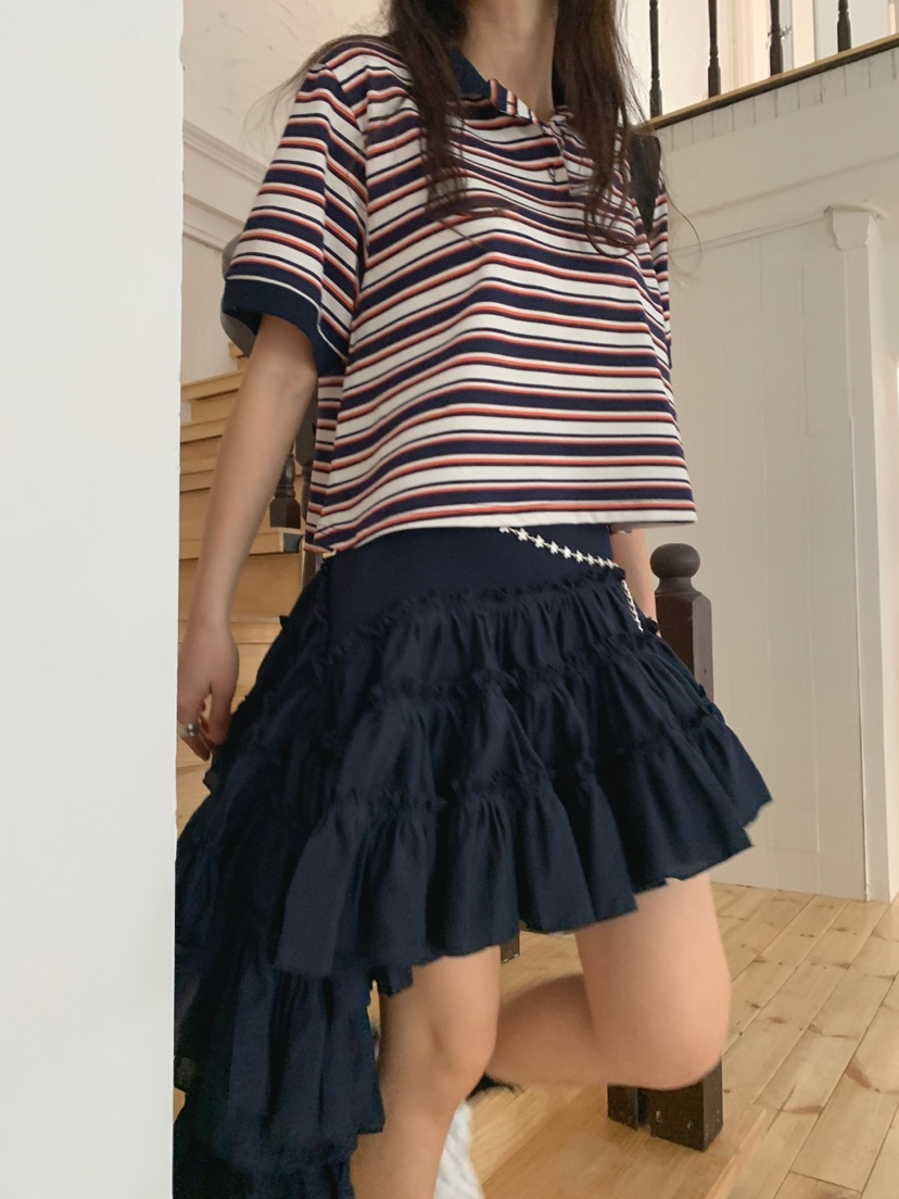 JKICHI韓國㊣直郵東大門代購女裝新品時尚人氣休閑短裙腰帶JKICHI短裙