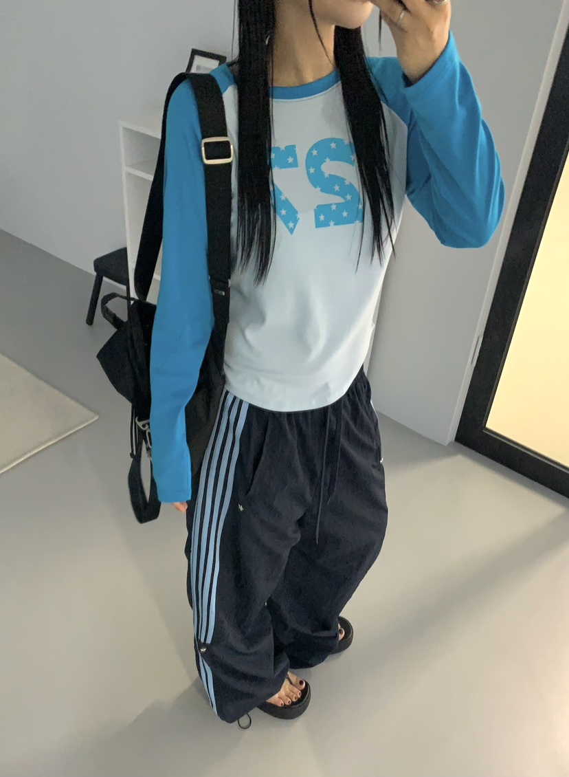 SEOLO韓國直郵㊣女裝新品人氣推薦休閑25春夏熱賣時尚長袖T恤Seolo seoul長袖T恤