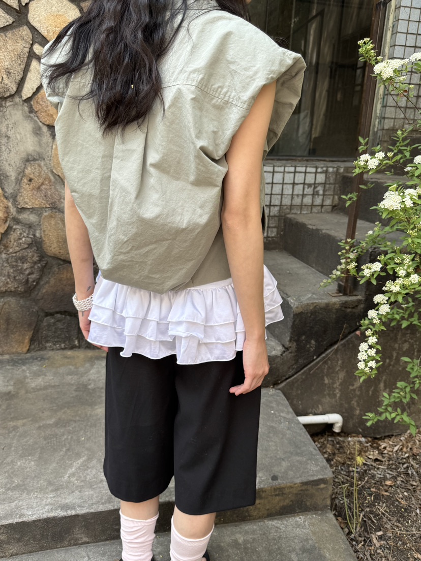 FRANC—L韓國直郵㊣女裝新款人氣時尚吊帶背心不含內搭緞面FRANC吊帶/背心