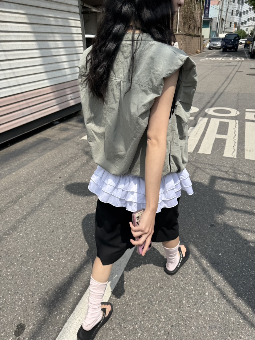 FRANC—L韓國直郵㊣女裝新款人氣時尚吊帶背心不含內搭緞面FRANC吊帶/背心
