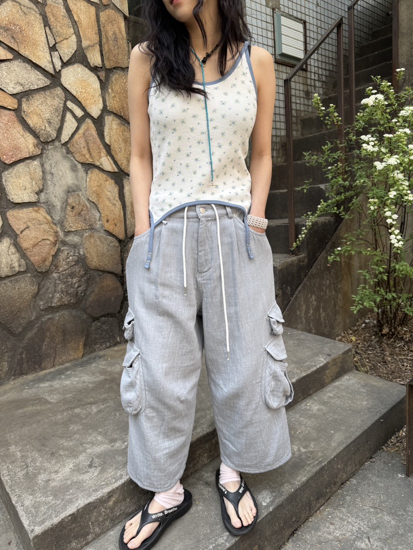 FRANC—L韓國直郵㊣東大門實拍女裝新品時尚吊帶背心不含內搭兩種穿法FRANC吊帶/背心