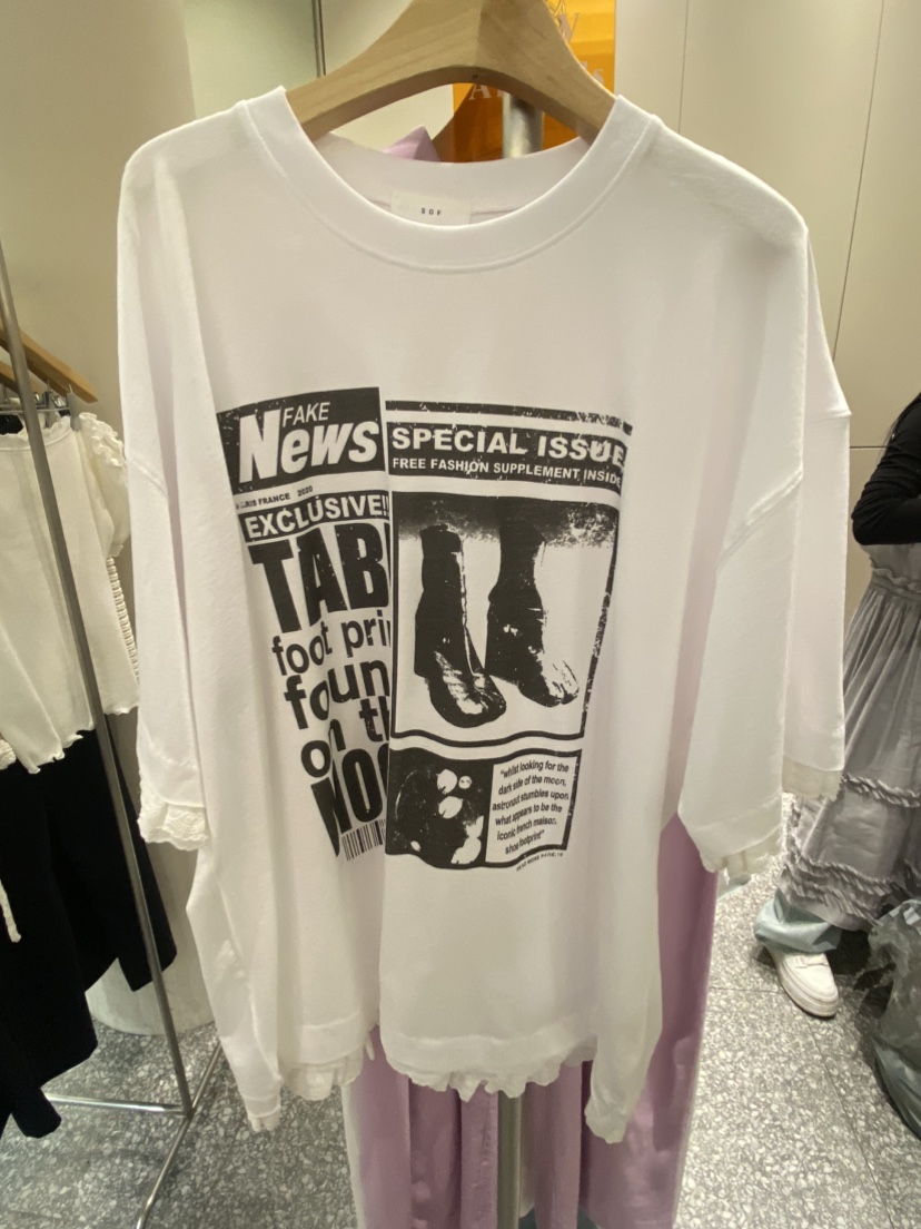 SOF韓國㊣直郵東大門代購女裝新品推薦25春夏時尚熱賣休閑T恤SOFT恤圖色2