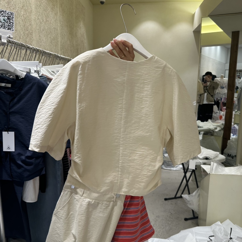 REFLAT直郵韓國代購㊣女裝新品熱賣推薦時尚25春夏襯衫蕾絲衫REFLAT襯衫/蕾絲衫