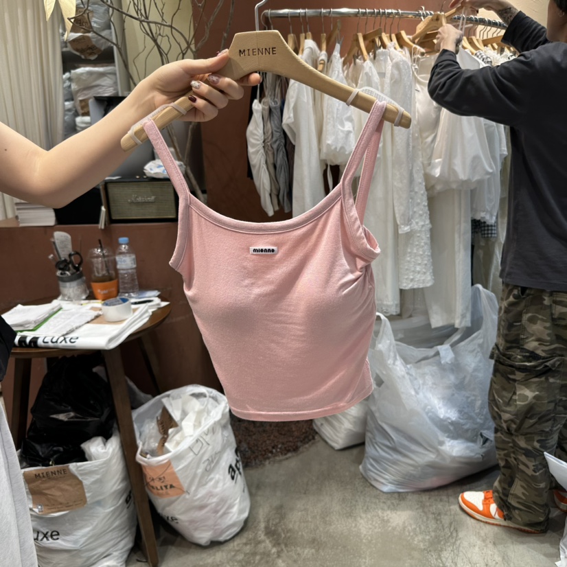 MIENNE韓國㊣直郵東大門代購女裝新品推薦熱賣25春夏吊帶背心MIENNE吊帶/背心圖色1