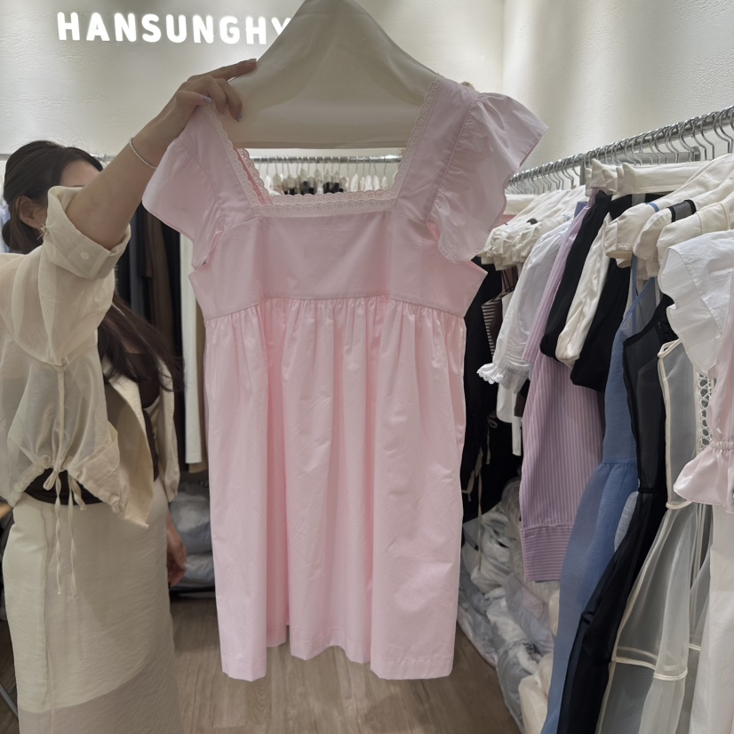 HANSUNGHYUN韓國㊣直郵東大門代購女裝新品休閑25春夏吊帶背心HANSUNGHYUN吊帶/背心圖色1