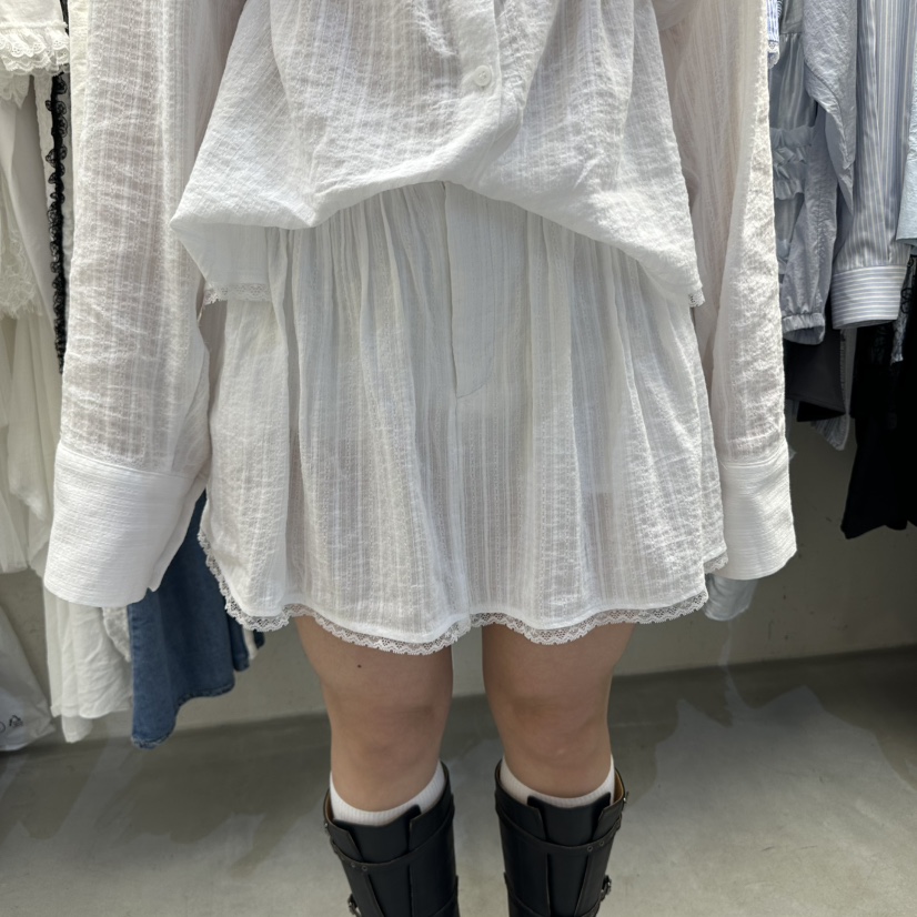FOUNDATION直郵韓國代購㊣女裝新品人氣25春夏休閑時尚裙褲FOUNDATION裙褲圖色2