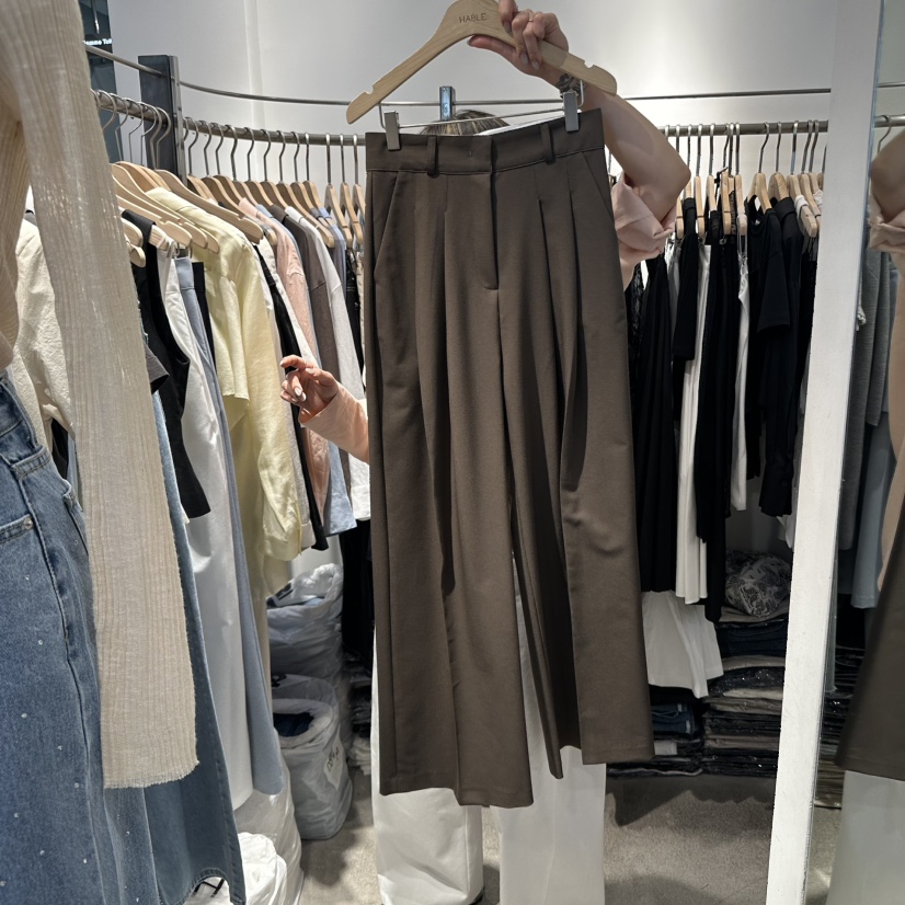 HABLE韓國直郵㊣東大門實拍女裝新品休閑時尚25春夏推薦休閑褲HABLE休閑褲圖色3